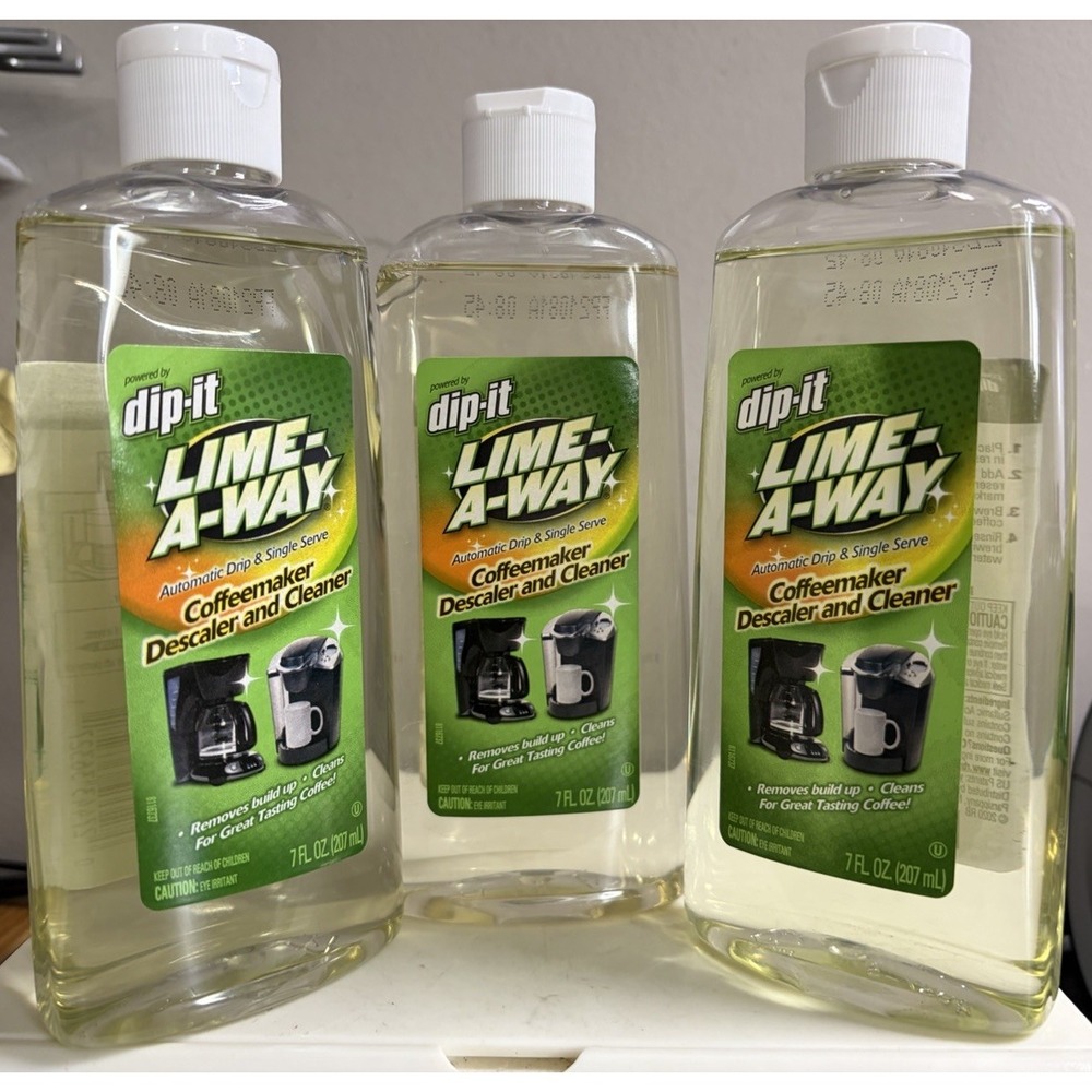 Dip-it Lime-A-Way Coffeemaker Descaler and Cleaner x3 Removes Calcium Build Up - Picture 1 of 3